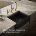 KOHLER K-25787 Cairn 29-11/16" undermount single-bowl farmhouse kitchen sink, matte black - view 3