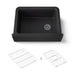 KOHLER K-25787 Cairn 29-11/16" undermount single-bowl farmhouse kitchen sink, matte black - view 5