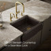 KOHLER K-25787 Cairn 29-11/16" undermount single-bowl farmhouse kitchen sink, matte brown - view 3