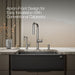 KOHLER K-25787 Cairn 29-11/16" undermount single-bowl farmhouse kitchen sink, matte graphite - view 5