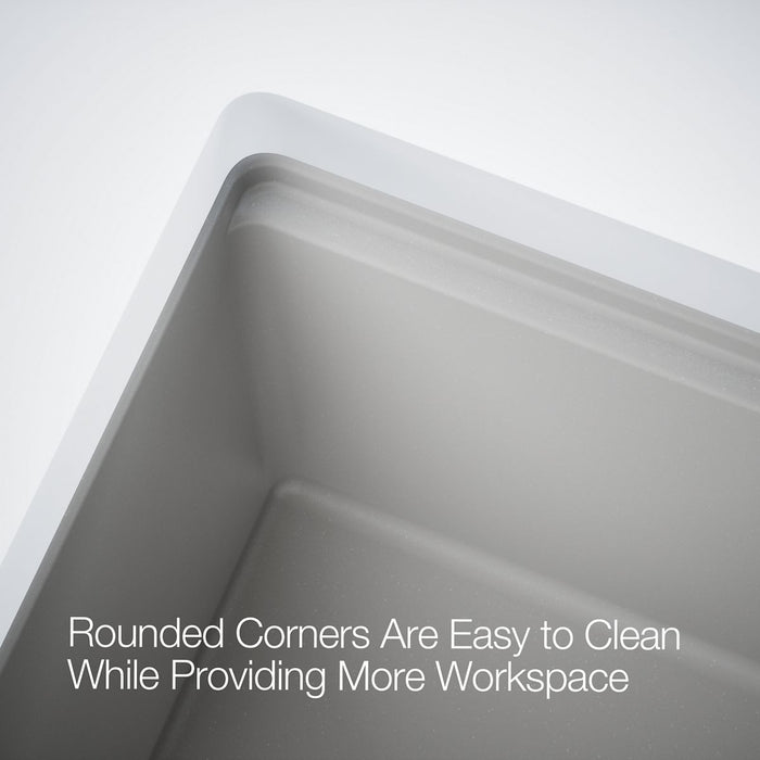 KOHLER K-25787 Cairn 29-11/16" undermount single-bowl farmhouse kitchen sink, matte grey - view 2