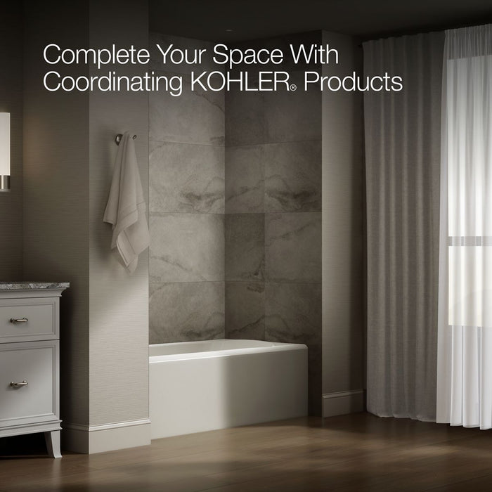 KOHLER K-25830-LA Avec 60" x 30" alcove bath, left drain, biscuit - view 3