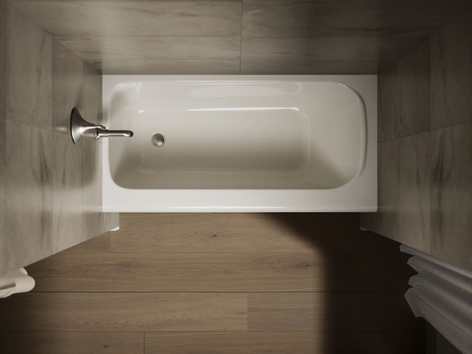 KOHLER K-25830-LA Avec 60" x 30" alcove bath, left drain, biscuit - view 5