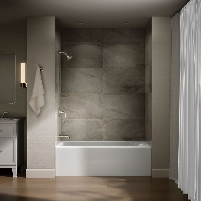 KOHLER K-25830-LA Avec 60" x 30" alcove bath, left drain, white - view 4