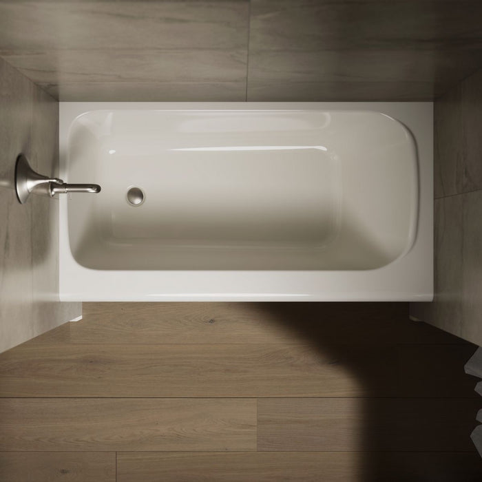 KOHLER K-25831-LA Avec 60" x 32" alcove bath, left drain, biscuit - view 5