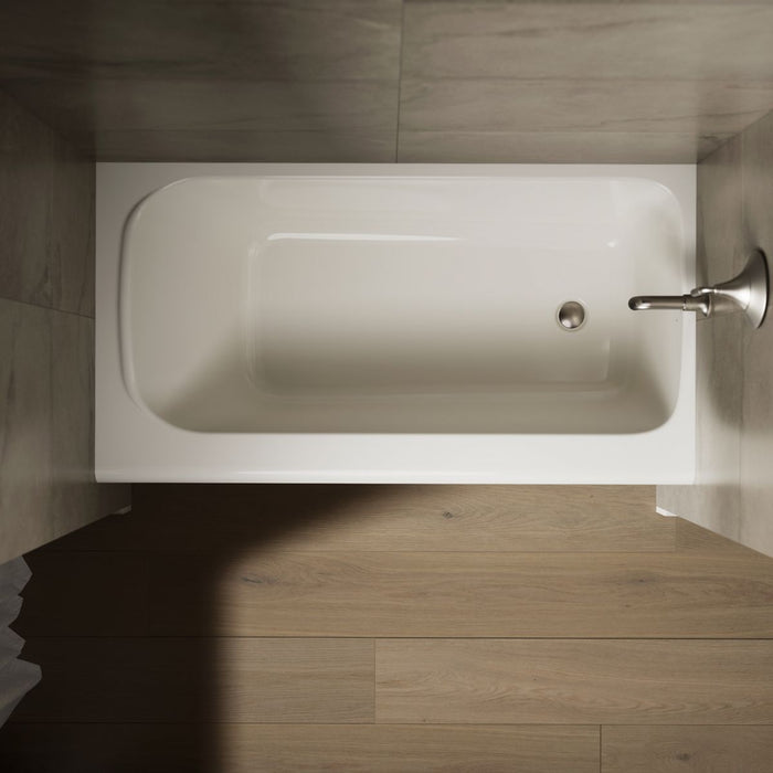 KOHLER K-25831-RA Avec 60" x 32" alcove bath, right drain, biscuit - view 3