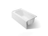 KOHLER K-25831-RA Avec 60" x 32" alcove bath, right drain, white