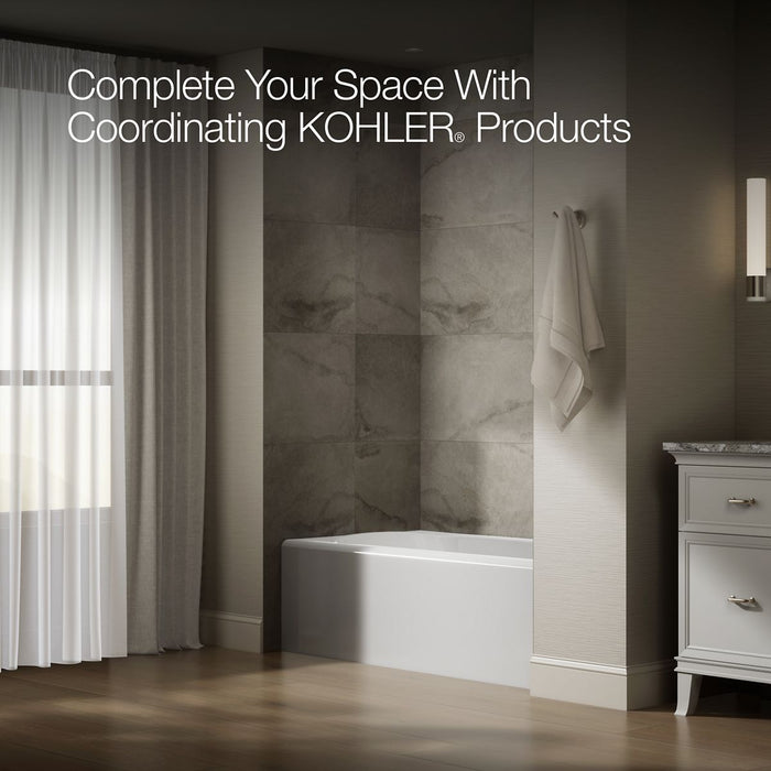 KOHLER K-25831-RA Avec 60" x 32" alcove bath, right drain, white - view 3