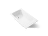 KOHLER K-25832 Avec 60" x 36" drop-in bath, white