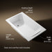 KOHLER K-25832 Avec 60" x 36" drop-in bath, white - view 5