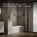 KOHLER K-25832-LA Avec 60" x 36" alcove bath, left drain, biscuit - view 3