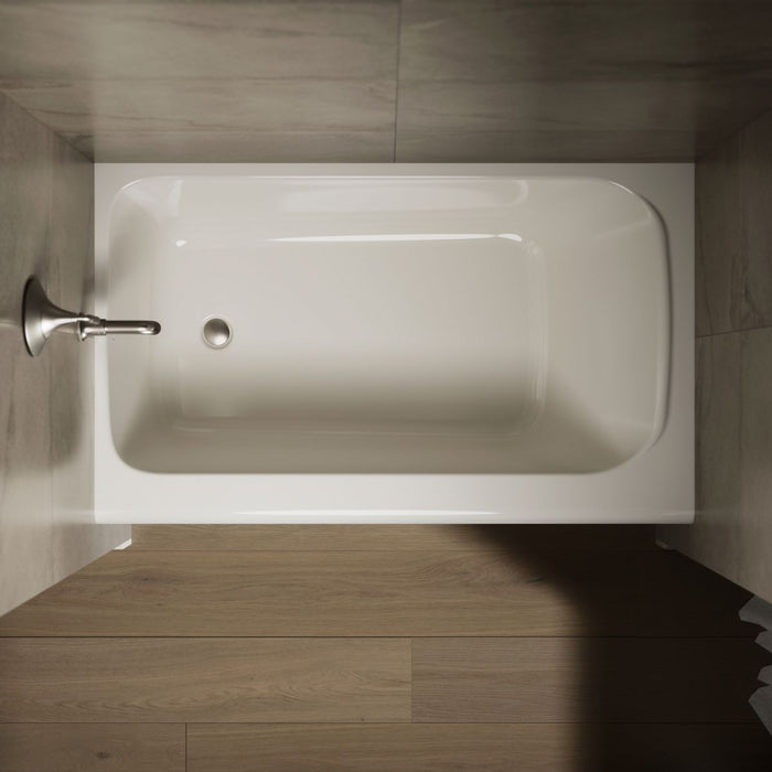 KOHLER K-25832-LA Avec 60" x 36" alcove bath, left drain, biscuit - view 5