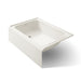 KOHLER K-25833-LA Avec 60" x 42" alcove bath, left drain, biscuit