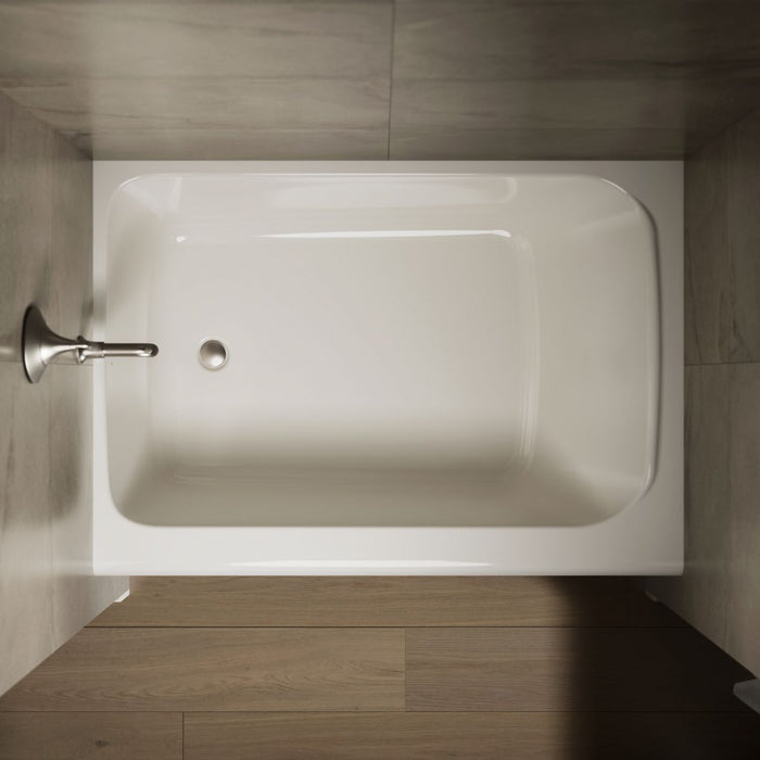KOHLER K-25833-LA Avec 60" x 42" alcove bath, left drain, biscuit - view 5