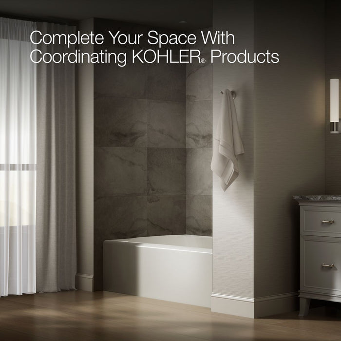 KOHLER K-25833-RA Avec 60" x 42" alcove bath, right drain, biscuit - view 3