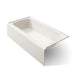KOHLER K-25834-LA Avec 72" x 36" alcove bath, left drain, biscuit