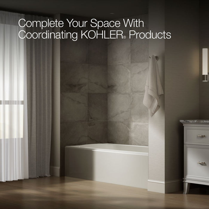 KOHLER K-25834-RA Avec 72" x 36" alcove bath, right drain, biscuit - view 3