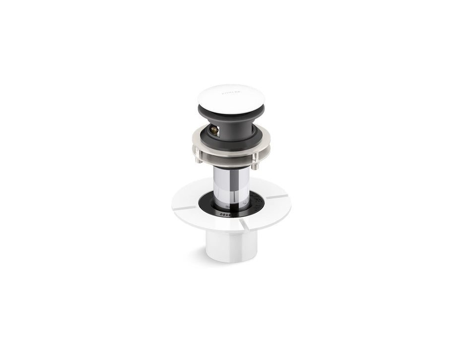 KOHLER K-25863-0 K-25863 SnapFlo Toe-tap Bath Drain, white