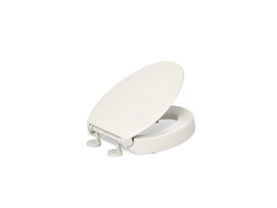 KOHLER K-25875 Hyten Elevated Quiet-Close elongated toilet seat