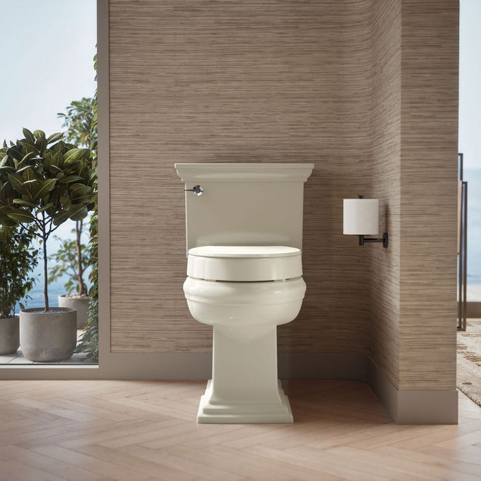 KOHLER K-25875 Hyten Elevated Quiet-Close elongated toilet seat