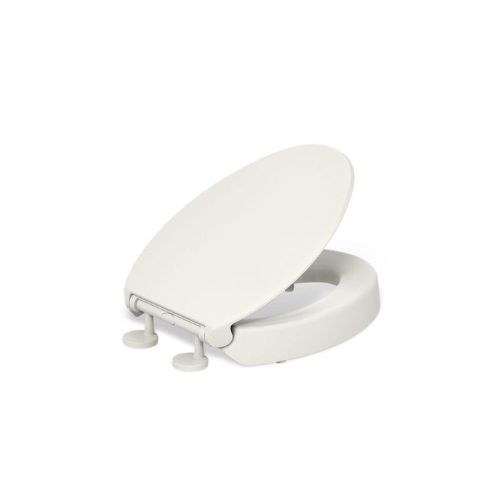 KOHLER K-25875 Hyten Elevated Quiet-Close elongated toilet seat