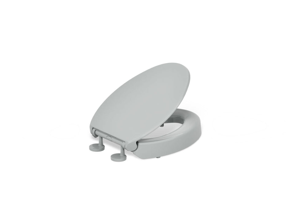 KOHLER K-25875 Hyten Elevated Quiet-Close elongated toilet seat