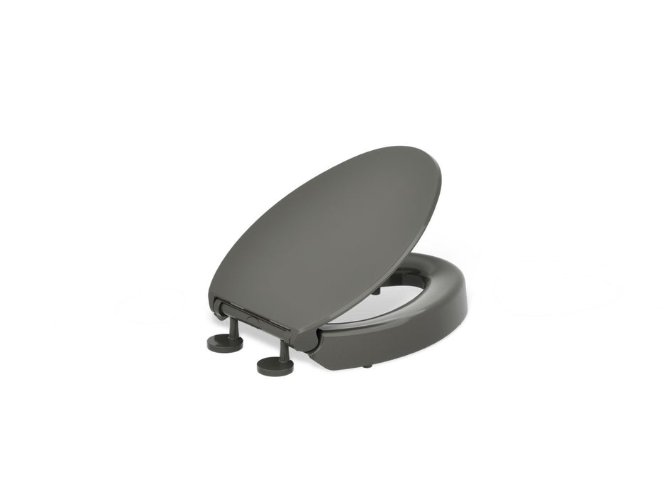 KOHLER K-25875 Hyten Elevated Quiet-Close elongated toilet seat