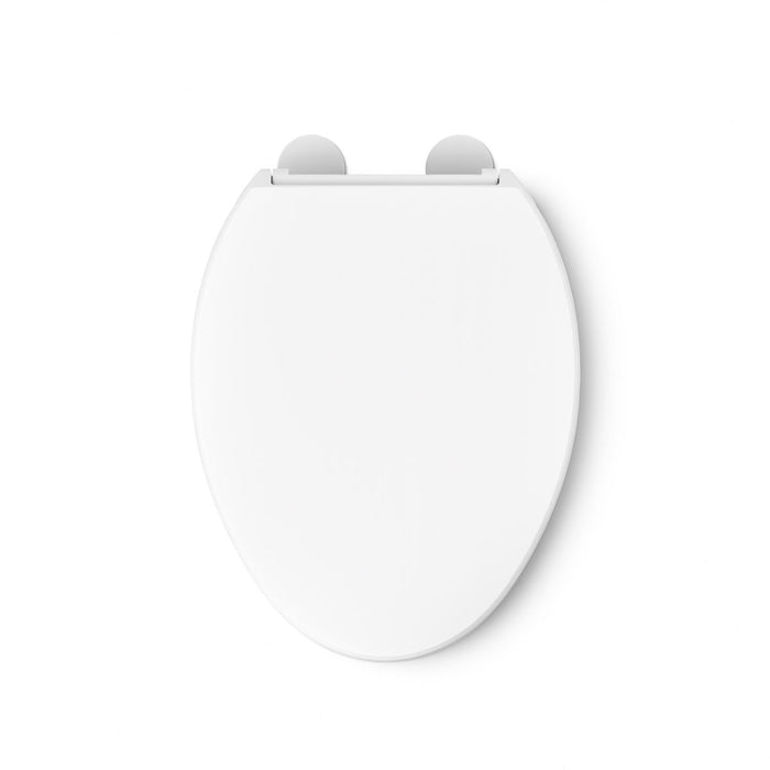 KOHLER K-25875 Hyten Elevated Quiet-Close elongated toilet seat