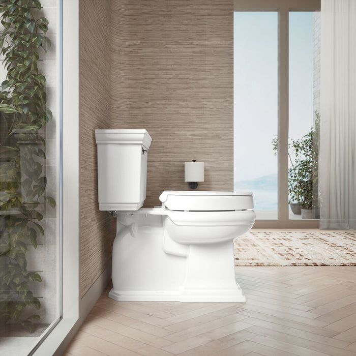 KOHLER K-25875 Hyten Elevated Quiet-Close elongated toilet seat