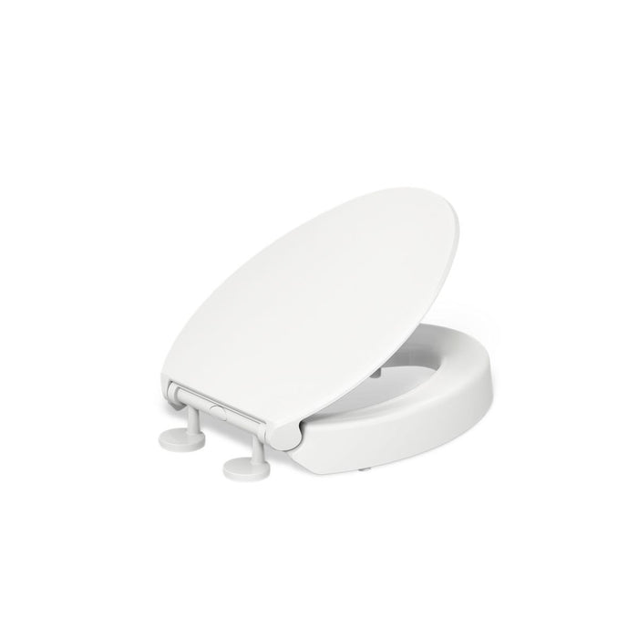 KOHLER K-25875 Hyten Elevated Quiet-Close elongated toilet seat
