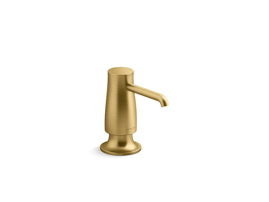 KOHLER K-26099 Soap/lotion dispenser, vibrant brushed moderne brass