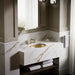 KOHLER K-2609-SU Bachata 20" oval drop-in/undermount bathroom sink, vibrant brushed moderne brass - view 3