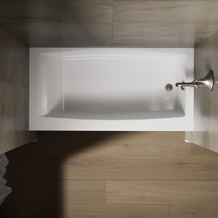 KOHLER K-26109-RA Entity 60" x 30" alcove bath right drain