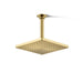 KOHLER K-26148 Honesty 8" single-function rainhead, 2.5 gpm, vibrant brushed moderne brass