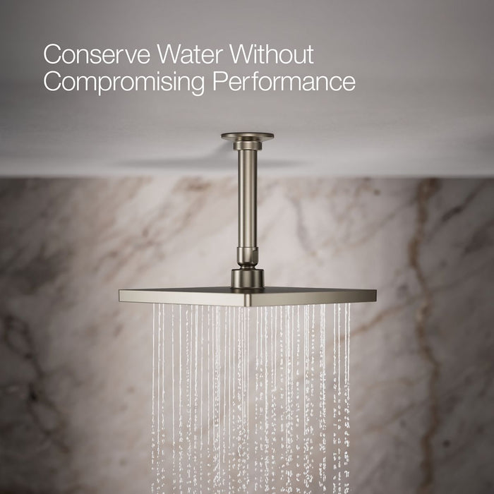 KOHLER K-26148 Honesty 8" single-function rainhead, 2.5 gpm, vibrant brushed nickel - view 5