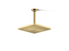 KOHLER K-26148-G Honesty 8" single-function rainhead, 1.75 gpm, vibrant brushed moderne brass