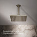 KOHLER K-26148-G Honesty 8" single-function rainhead, 1.75 gpm, vibrant brushed nickel - view 4