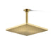 KOHLER K-26149 Honesty 10" single-function rainhead, 2.5 gpm, vibrant brushed moderne brass
