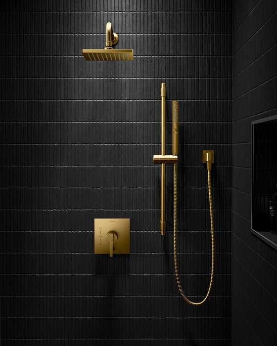 KOHLER K-26273-Y Honesty Showering kit, 2.5 gpm, vibrant brushed moderne brass - view 2