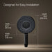 KOHLER K-26282 Statement Round three-function handshower, 2.5 gpm, matte black - view 5