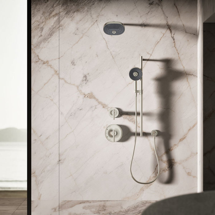 KOHLER K-26282 Statement Round three-function handshower, 2.5 gpm, vibrant brushed nickel - view 2