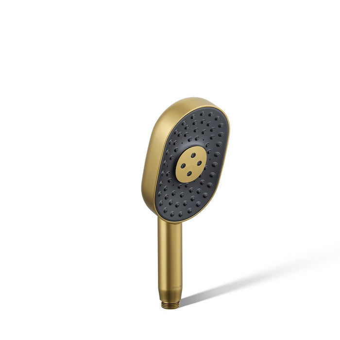 KOHLER K-26284 Statement Oblong three-function handshower, 2.5 gpm, vibrant brushed moderne brass - view 3