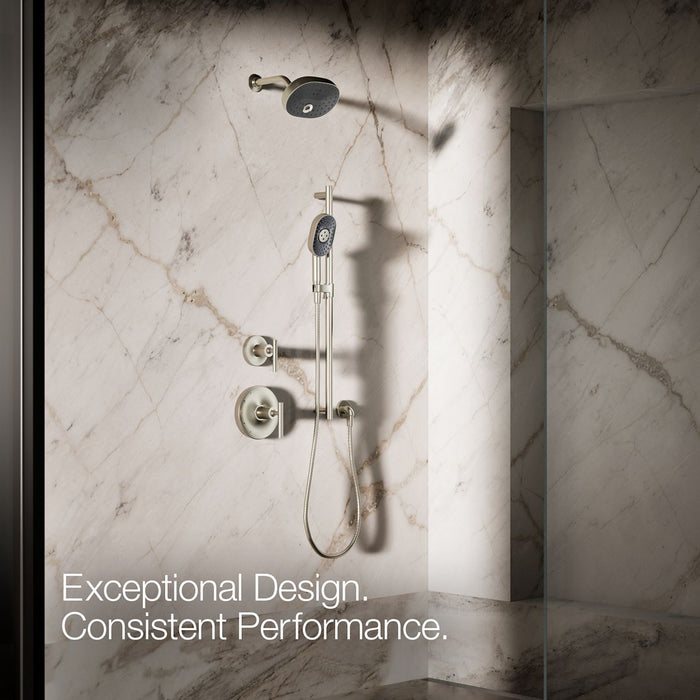 KOHLER K-26284 Statement Oblong three-function handshower, 2.5 gpm, vibrant brushed nickel - view 4