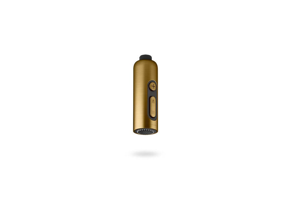 KOHLER K-26288 Statement Iconic wand two-function handshower, 2.5 gpm, vibrant brushed moderne brass