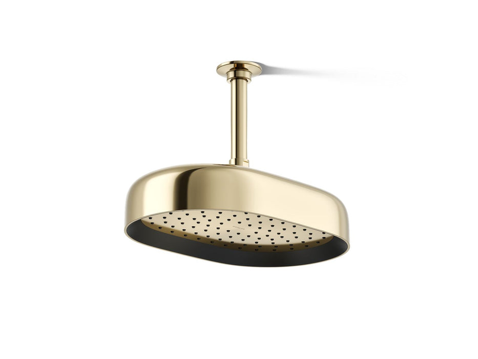 KOHLER K-26293 Statement Oblong 12" single-function rainhead, 2.5 gpm