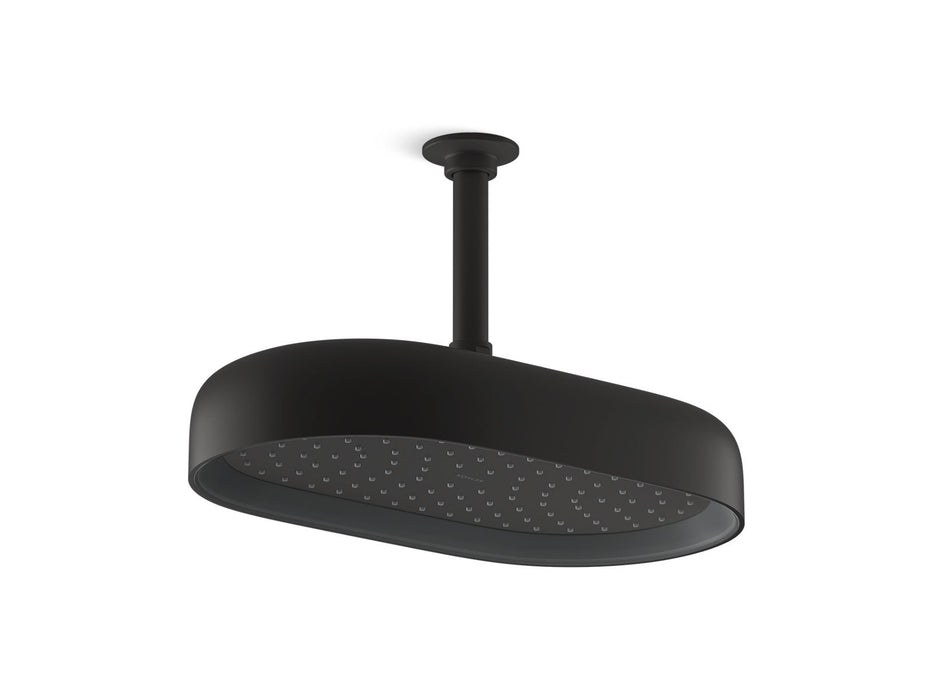 KOHLER K-26294 Statement Oblong 14" single-function rainhead, 2.5 gpm