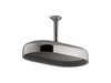 KOHLER K-26294 Statement Oblong 14" single-function rainhead, 2.5 gpm, vibrant titanium