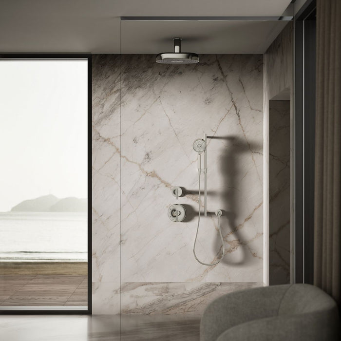 KOHLER K-26295 Statement Oblong 14" two-function rainhead, 2.5 gpm, vibrant polished nickel - view 2