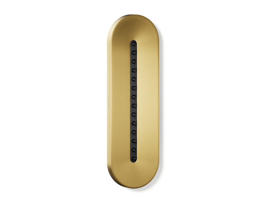 KOHLER K-26300-G Statement Oblong Vichy single-function body spray, 1.75 gpm, vibrant brushed moderne brass