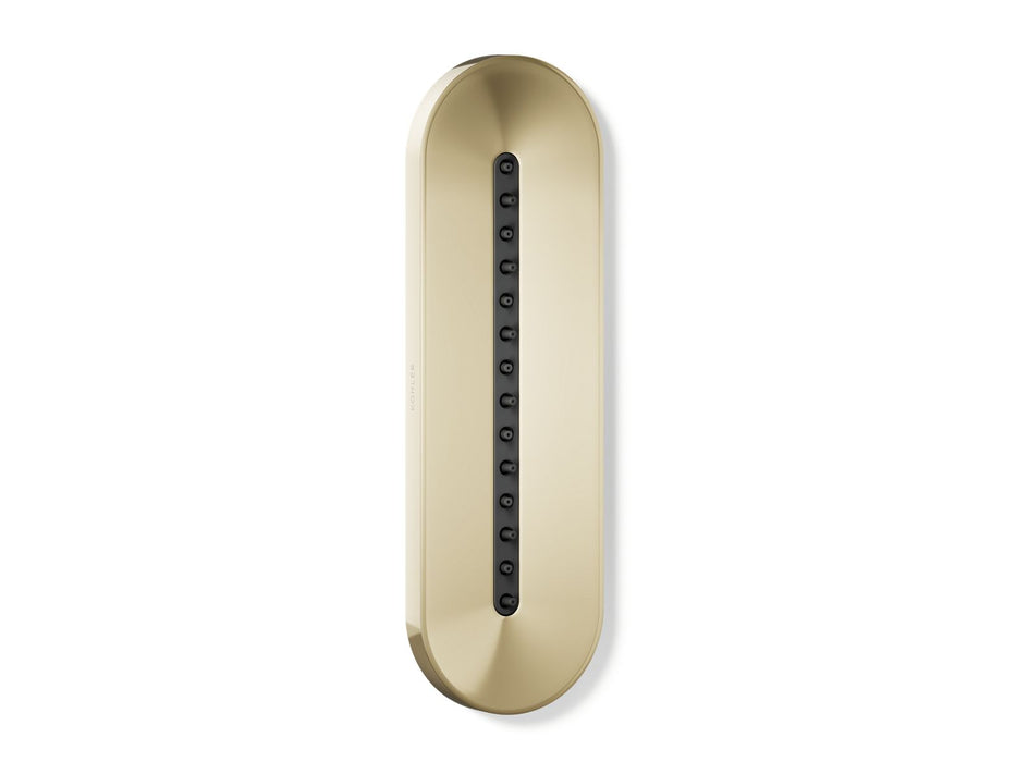 KOHLER K-26300-G Statement Oblong Vichy single-function body spray, 1.75 gpm, vibrant french gold
